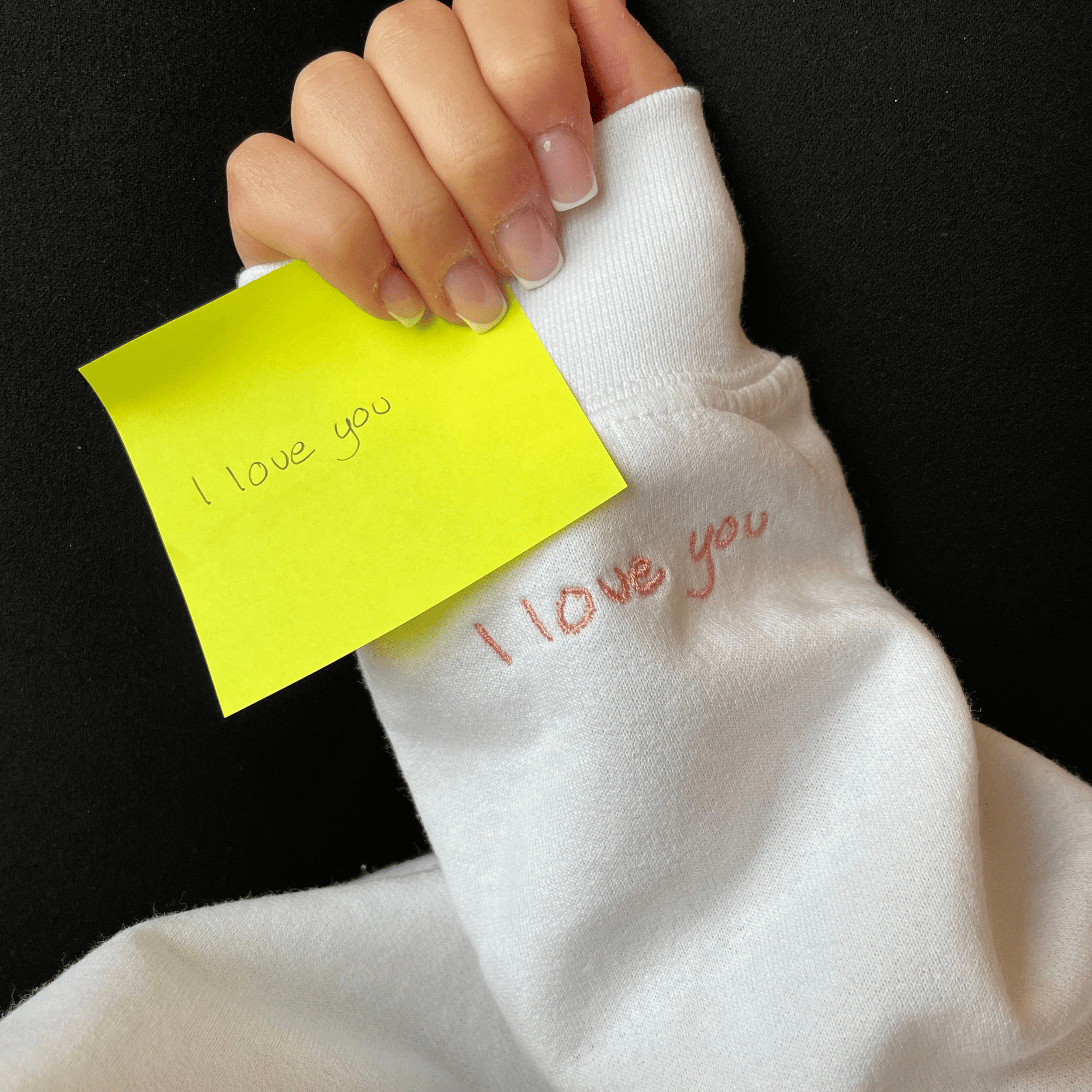 Peronslig handskriven Hoodie