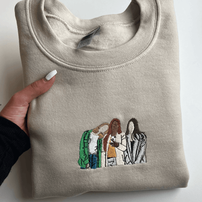 Personlig Broderad Porträtt Sweatshirt