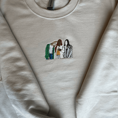 Personlig Broderad Porträtt Sweatshirt